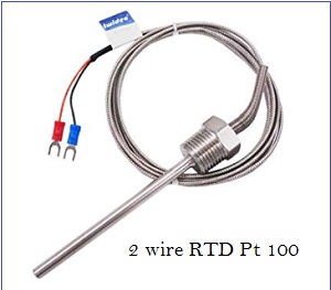 Penyimpangan hasil  ukur  pada RTD 2 wire dan  RTD 3wire